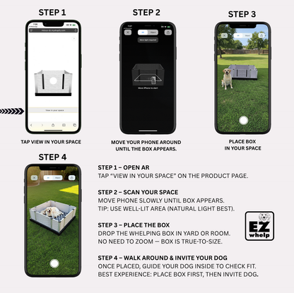 EZclassic Whelping Box w/Rails
